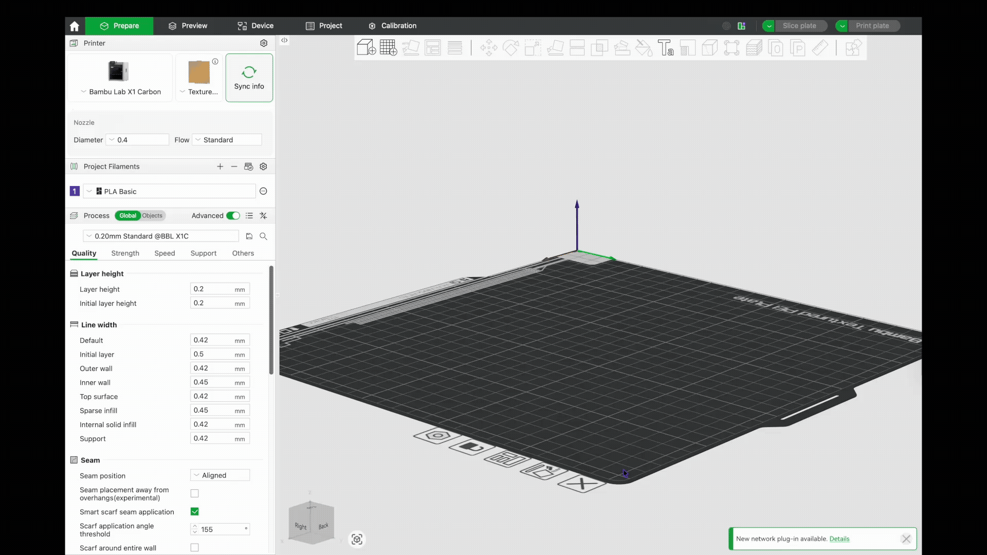 Run Assess in Bambu Studio.