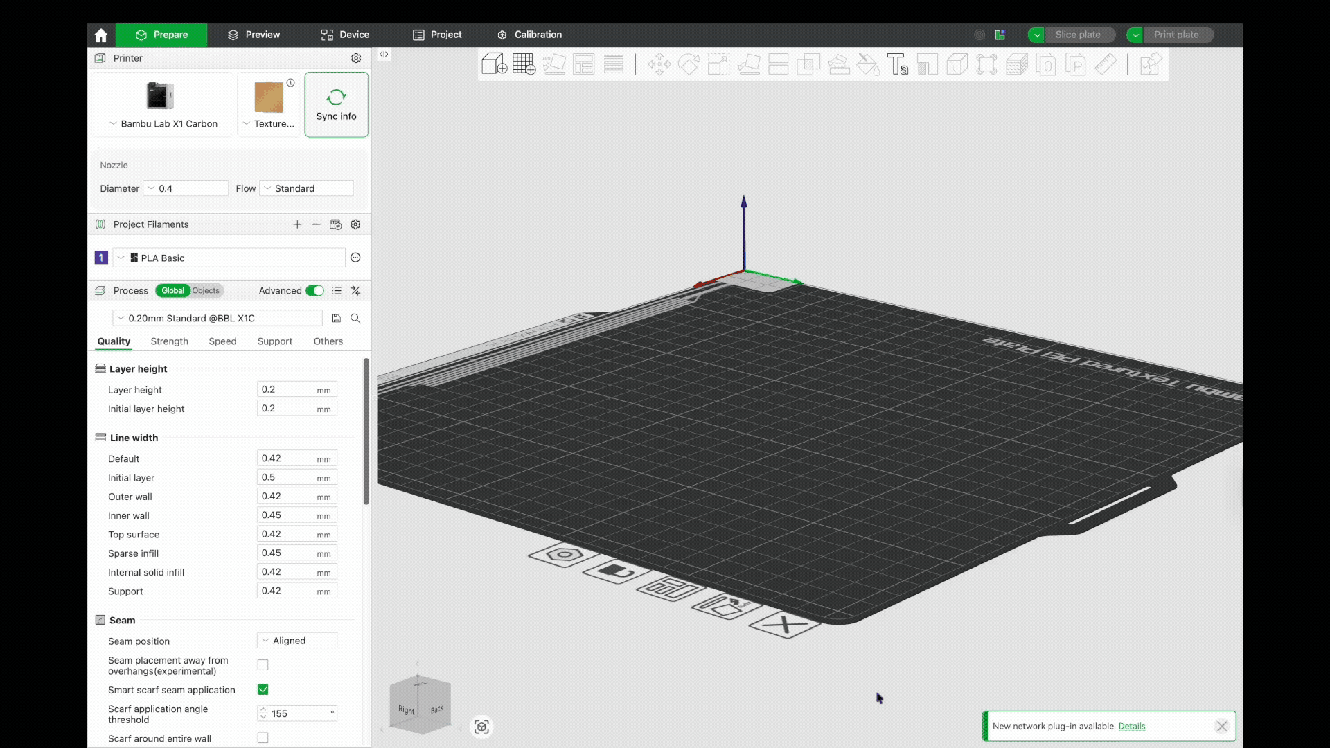 Run Enhance in Bambu Studio.