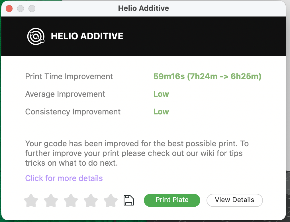 Helio Enhance results