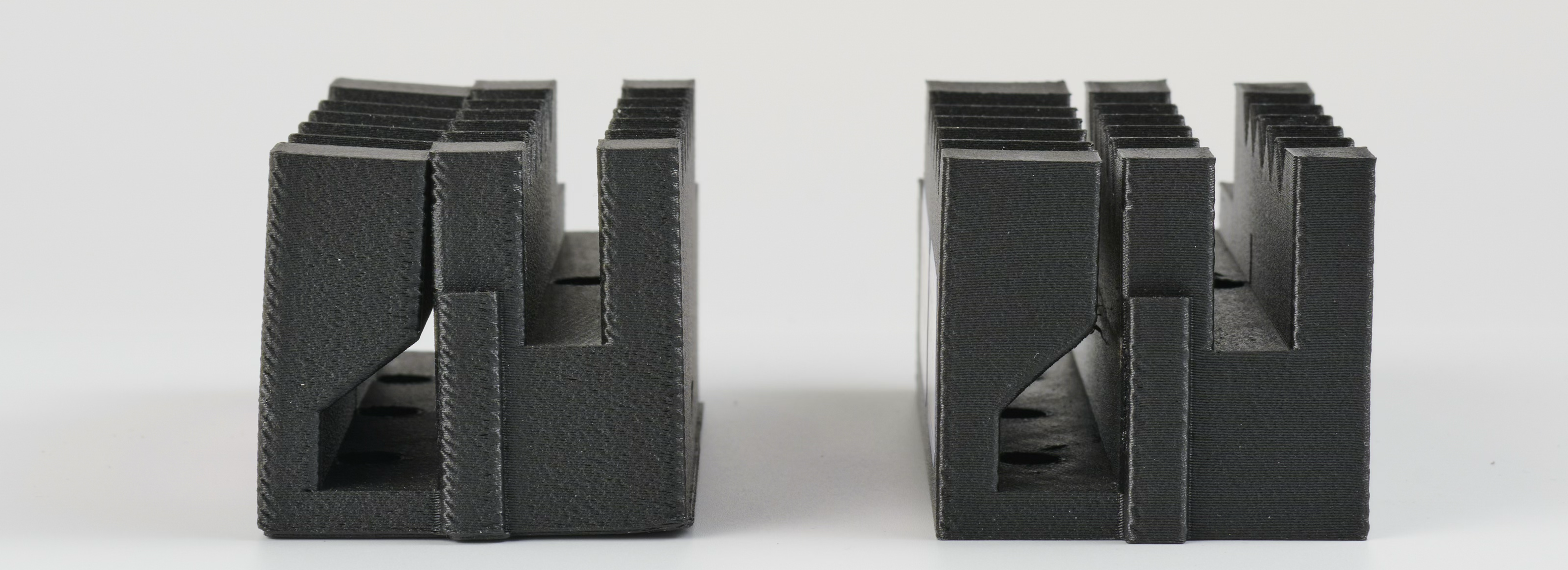 Polymaker: warping reduction example using Helio.